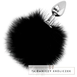 Darkness Korek z ogonem czarny 7 cm - silikonowy akcesorium dekoracyjne DARKNESS