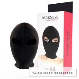 Darkness Mask Czarna Spandex - Anatomiczna Maska z Otworem na Usta DARKNESS