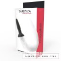 Darkness silikonowy korek z białym ogonkiem 12 cm anatomiczny DARKNESS