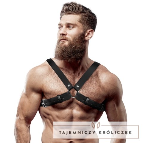 Fetish Submissive Attitude Uprząż Męska Bulldog Regulowana Eco Skora FETISH SUBMISSIVE