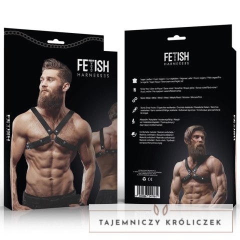 Fetish Submissive Attitude Uprząż Męska Bulldog Regulowana Eco Skora FETISH SUBMISSIVE