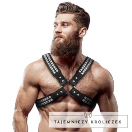 Fetish Submissive Attitude uprząż męska z eko-skory z nitami, regulowana FETISH SUBMISSIVE