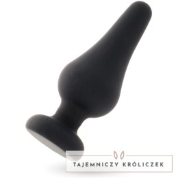 Intense Pipo L Czarny Korek Silikonowy 13 cm Anatomiczny Design INTENSE