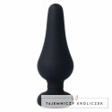 Intense Pipo L Czarny Korek Silikonowy 13 cm Anatomiczny Design INTENSE