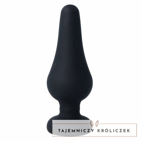 Intense Pipo L Czarny Korek Silikonowy 13 cm Anatomiczny Design INTENSE