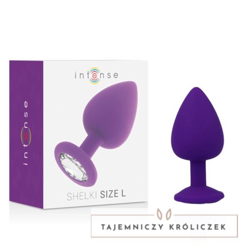 Intense SHELKI L korek anatomiczny lilac silikon medyczny L INTENSE