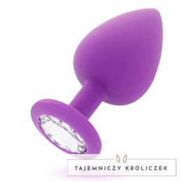 Intense SHELKI M korek anatomiczny silikonowy liliowy 8 cm INTENSE