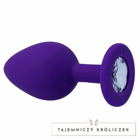 Intense SHELKI M korek anatomiczny silikonowy liliowy 8 cm INTENSE