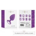 Intense SHELKI M korek anatomiczny silikonowy liliowy 8 cm INTENSE