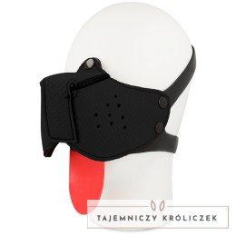 Ohmama Fetish - Maska typu kaganiec czarna, regulowana, uniwersalna OHMAMA