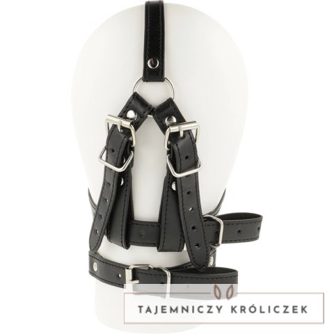 Ohmama Head Harness z Regulacją - Czarna Uprząż z Transparentnym Elementem OHMAMA