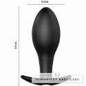Pretty Love Airy Plug silikonowa kotwiczka wibrująca 12 trybow czarna PRETTY LOVE