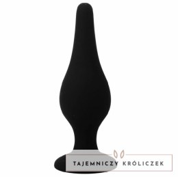 Pretty Love Ergonomiczna zatyczka silikonowa 14 cm z przyssawką, czarna PRETTY LOVE