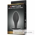 Pretty Love Korek anatomiczny silikonowy kotwica 8,5 cm czarny PRETTY LOVE