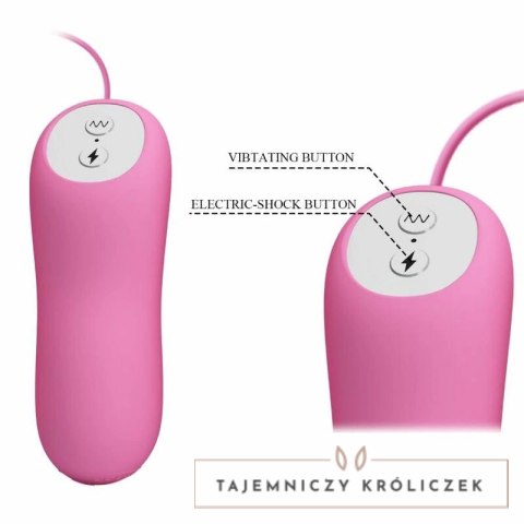 Pretty Love Peseta - zestaw z wibracjami i funkcją elektro, rożowy PRETTY LOVE
