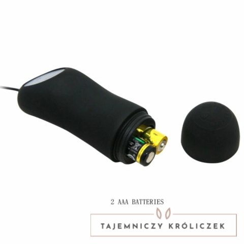 Pretty Love Plug Wibracyjny 12 Trybow Czarny Silikonowy Pilot PRETTY LOVE