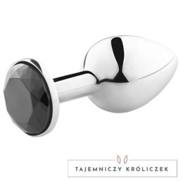 SecretPlay Korek anatomiczny czarny S aluminium dekoracja kryształ SECRETPLAY