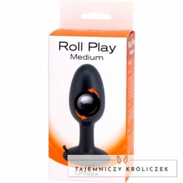 Seven Creations Roll Play silikonowa średnia wtyczka z ruchomą kulką 10 cm SEVEN CREATIONS