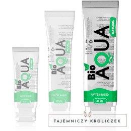 BIOAQUA Lubrykant na bazie wody 200 ml - naturalne składniki, bezbarwny BIOAQUA