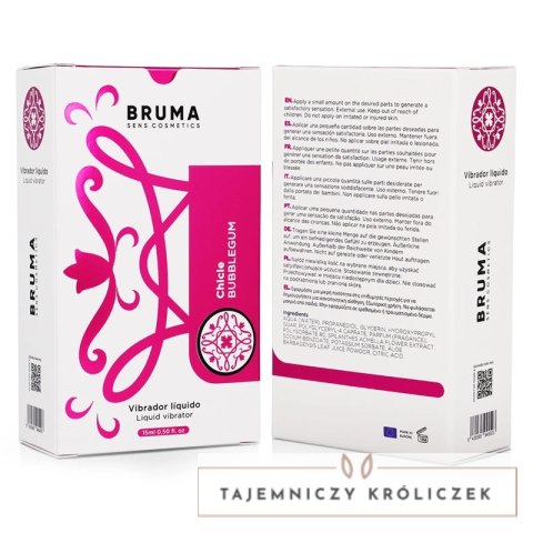 BRUMA Bubblegum Ultra-Ślizgający Żel Intymny 15 ml, dozownik BRUMA