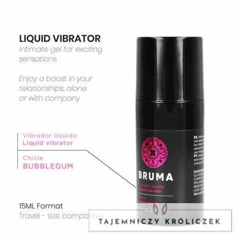 BRUMA Bubblegum Ultra-Ślizgający Żel Intymny 15 ml, dozownik BRUMA