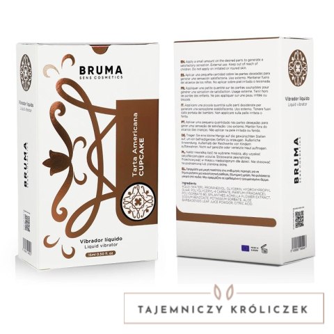 BRUMA Żel intymny Cupcake 15ml - ultraślizg, smak truskawkowego ciastka BRUMA
