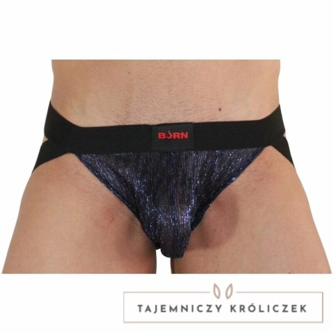 BURN Jock 006 pas biodrowy XL, błyszczący niebiesko-czarny BURN