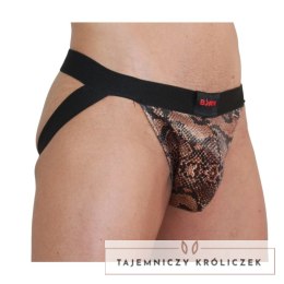 BURN Jock Snake Czarny XL - stylowy pas biodrowy z elastycznym materiałem BURN