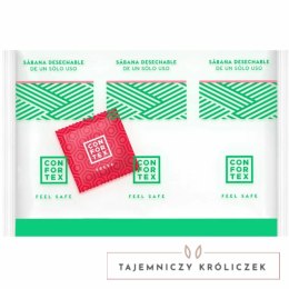 Confortex Zestaw Higieniczny: Prześcieradło 150x200 cm + Prezerwatywa Truskawkowa CONFORTEX