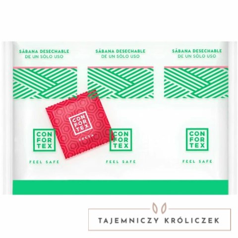 Confortex Zestaw Higieniczny: Prześcieradło 150x200 cm + Prezerwatywa Truskawkowa CONFORTEX