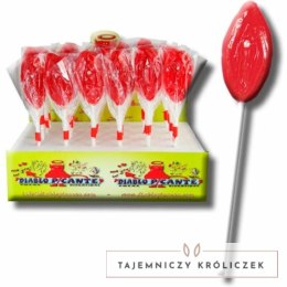 Diablo Goloso Lizak Żelowy Usta Truskawkowy 30g Imprezowy Gadżet DIABLO