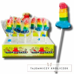 Diablo Picante Pride żelki owocowe w kształcie lizaka, 68g, tęczowe PRIDE