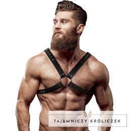 Fetish Submissive Attitude Uprząż męska z eko-skory na klatkę piersiową FETISH SUBMISSIVE