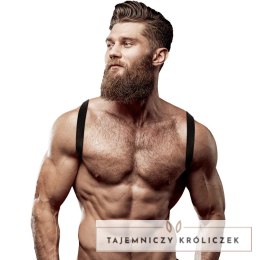 Fetish Submissive Attitude uprząż męska z eko-skory, regulowana, czarna FETISH SUBMISSIVE
