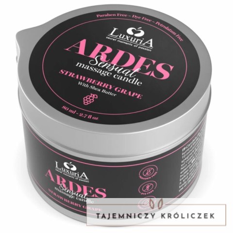 Intimateline Luxuria Świeca do masażu winogronowa masło shea 35g INTIMATELINE