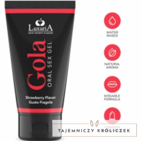 Intimateline Luxuria - żel intymny o smaku truskawkowym 50 ml INTIMATELINE