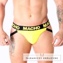 MACHO MX25A Jockstrap Lycra żołty XL - sportowy komfort i przewiewność MACHO UNDERWEAR