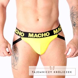 MACHO MX25A Jockstrap Lycra żołty XL - sportowy komfort i przewiewność MACHO UNDERWEAR