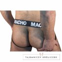 MACHO MX25NN Jockstrap czarny połprzezroczysty XL MACHO UNDERWEAR