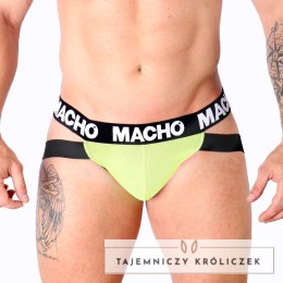 MACHO MX28FA Jockstrap sportowy żołty M - lycra, anatomiczny kroj MACHO UNDERWEAR