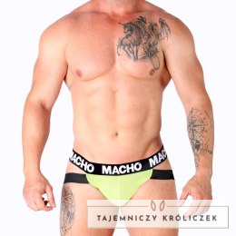 MACHO MX28FA Jockstrap sportowy żołty M - lycra, anatomiczny kroj MACHO UNDERWEAR