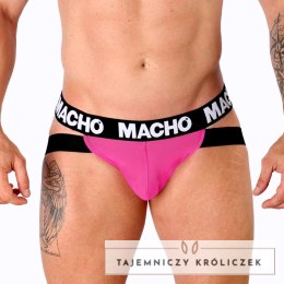 MACHO MX28FR Jockstrap XL rożowy neonowy - elastyczna bielizna sportowa MACHO UNDERWEAR