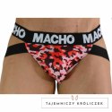 MACHO MX28MR Jockstrap Military Red S - komfort i anatomiczne wsparcie MACHO UNDERWEAR