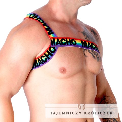 MACHO Rzymska szelka Pride L/XL - elastyczna uprząż, unisex MACHO UNDERWEAR
