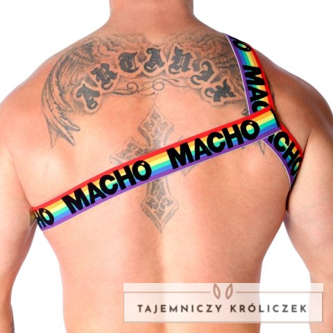 MACHO Rzymska szelka Pride L/XL - elastyczna uprząż, unisex MACHO UNDERWEAR