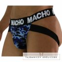 Macho MX28MA Jockstrap Military Blue XL - Anatomiczny Komfort i Wsparcie MACHO UNDERWEAR