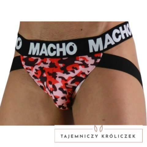 Macho MX28MR Jockstrap męski Military Red M - komfort i wsparcie MACHO UNDERWEAR