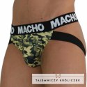 Macho MX28MV Jockstrap Military Green L - anatomiczny, oddychający MACHO UNDERWEAR