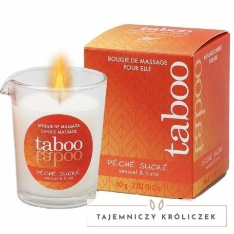 RUF Tabo Świeca do masażu o aromacie nektarynki 60g naturalna RUF