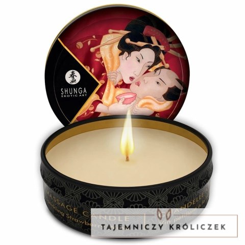Shunga Mini Caress Świeca do Masażu Truskawka & Cava 30ml SHUNGA